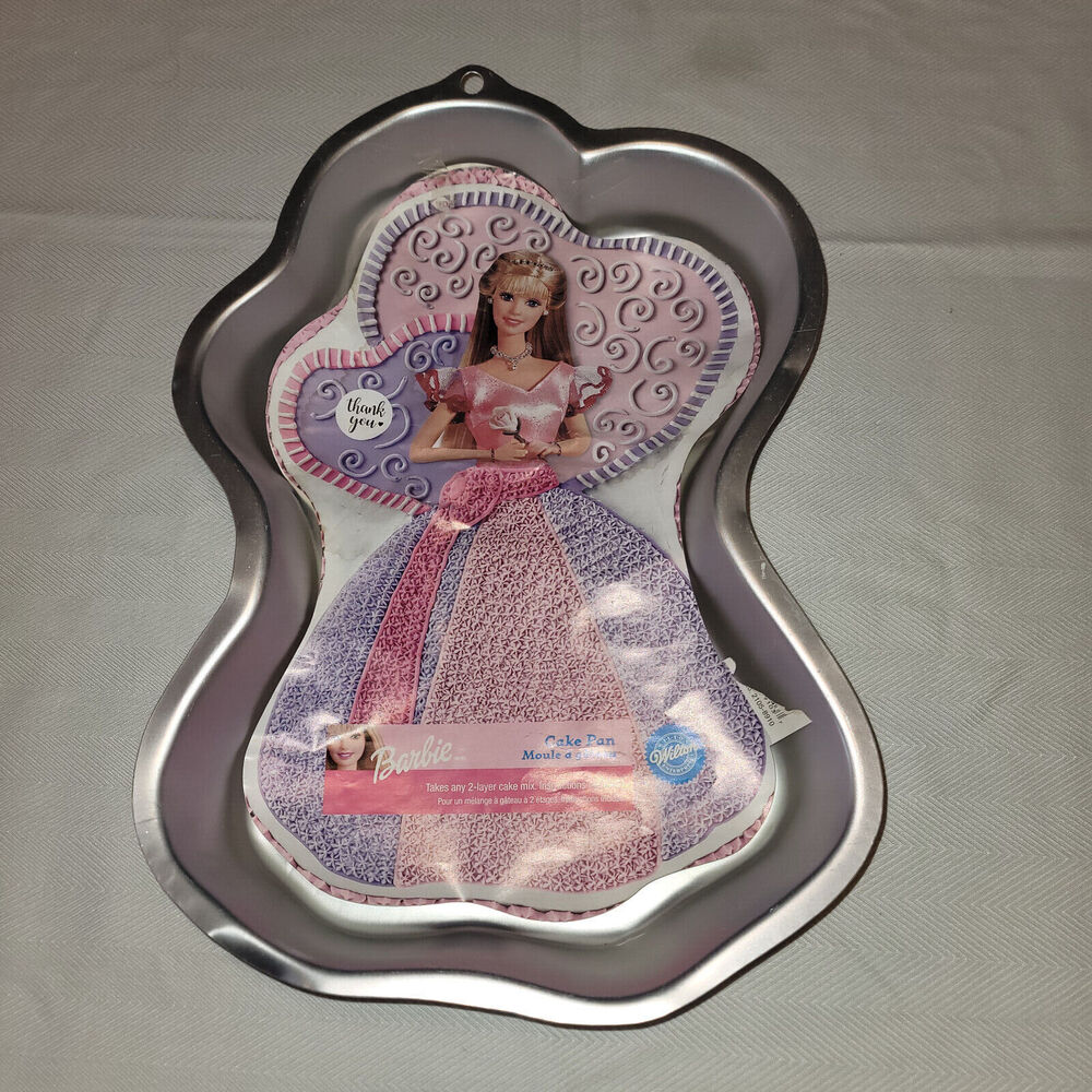 Wilton Barbie Cake Pan 2002 Enchanted Princess Mold Insert Instructions 2105